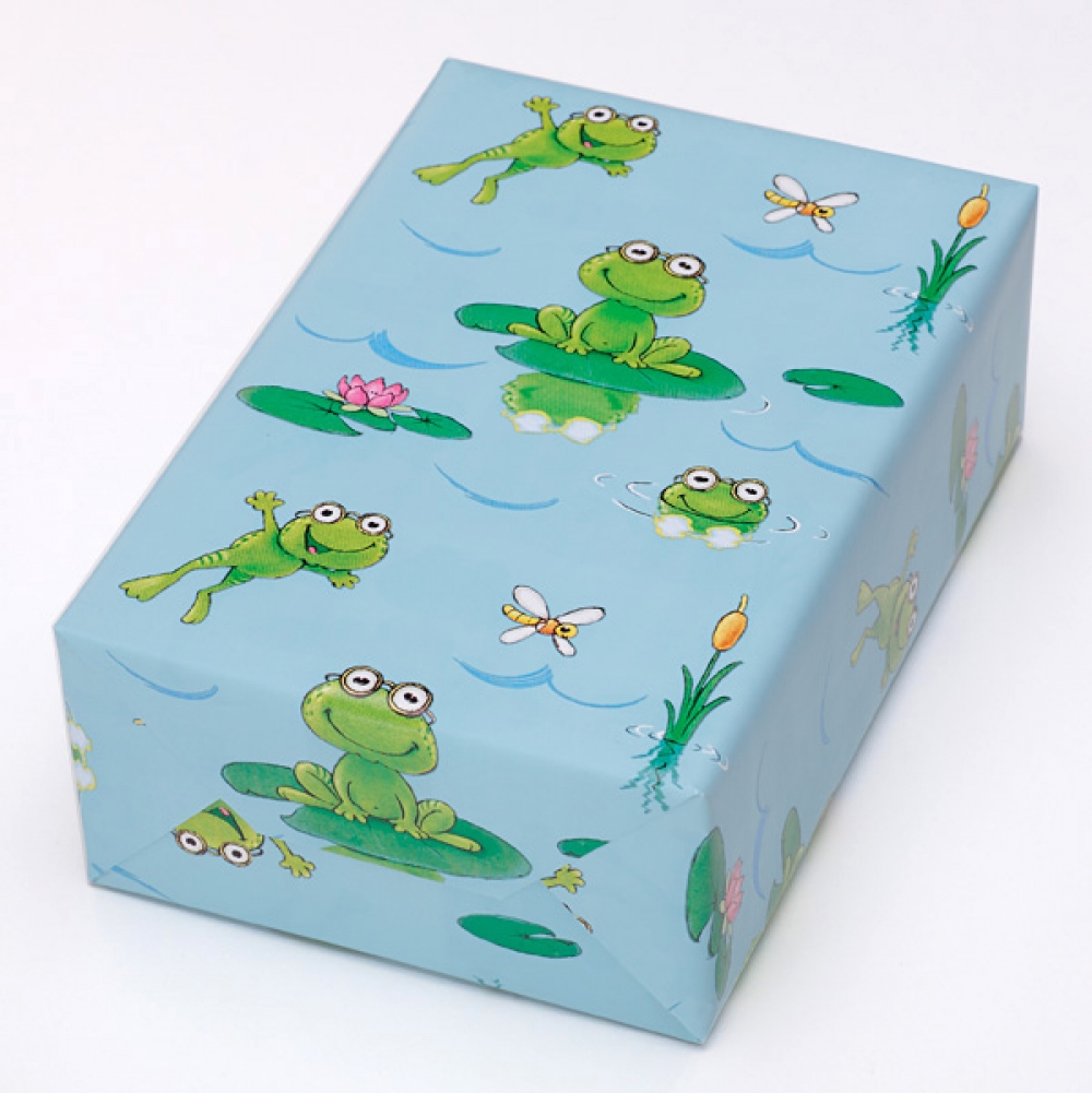 Inpakpapier  kikkers
