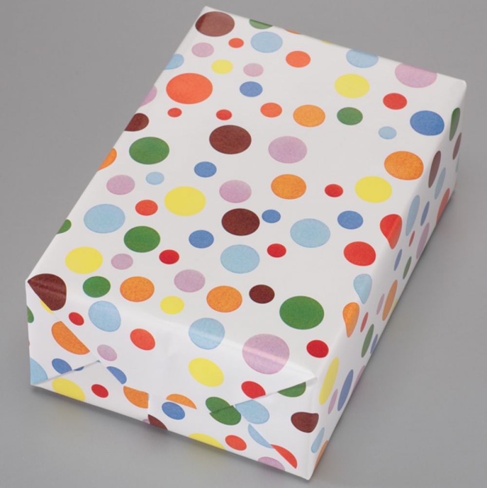 Inpakpapier regenboogbollen