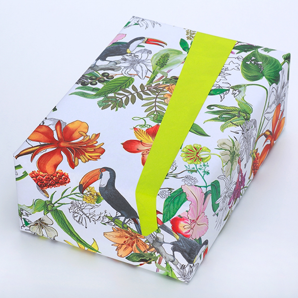 Inpakpapier tropische bloemen